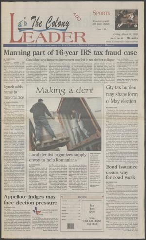 The Colony Leader (The Colony, Tex.), Vol. 17, No. 45, Ed. 1 Friday, March 19, 1999