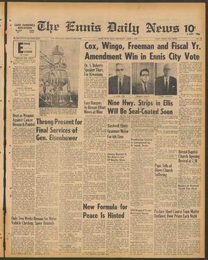 The Ennis Daily News (Ennis, Tex.), Vol. 77, No. 78, Ed. 1 Wednesday, April 2, 1969