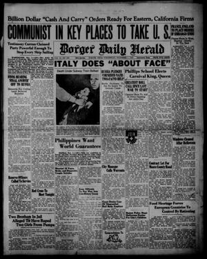 Borger Daily Herald (Borger, Tex.), Vol. 13, No. 295, Ed. 1 Wednesday, November 1, 1939