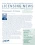 Journal/Magazine/Newsletter: Licensing News, Volume 9, Number 2, August 2004
