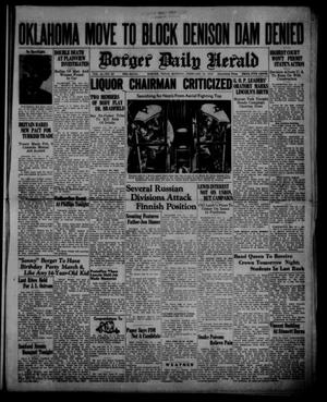 Borger Daily Herald (Borger, Tex.), Vol. 14, No. 69, Ed. 1 Monday, February 12, 1940
