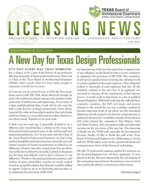 Licensing News, June 2012