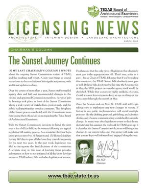 Licensing News, March 2013