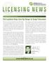 Journal/Magazine/Newsletter: Licensing News, July 2013