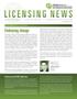 Journal/Magazine/Newsletter: Licensing News, November 2014
