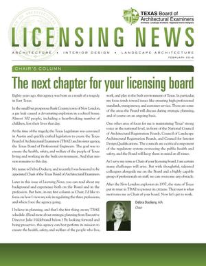 Licensing News, February 2016