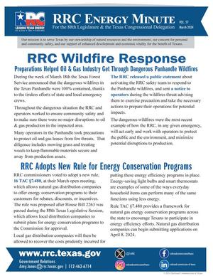 RRC Energy Minute, Volume 57, March 2024