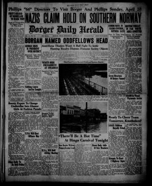 Borger Daily Herald (Borger, Tex.), Vol. 14, No. 131, Ed. 1 Wednesday, April 24, 1940