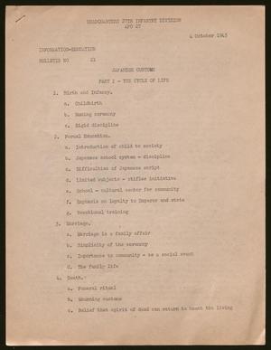 Information Education Bulletin No. 21, October 4, 1945