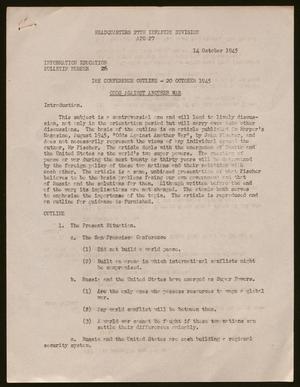 Information Education Bulletin No. 26, October 14, 1945