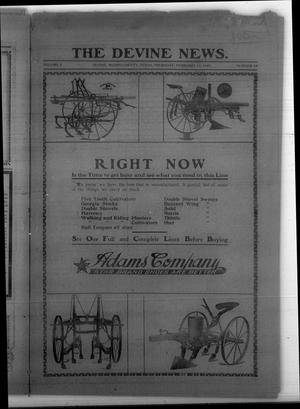 The Devine News. (Devine, Tex.), Vol. 10, No. 47, Ed. 1 Thursday, February 14, 1907