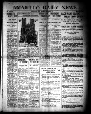 Primary view of object titled 'Amarillo Daily News (Amarillo, Tex.), Vol. 4, No. 281, Ed. 1 Saturday, September 26, 1914'.