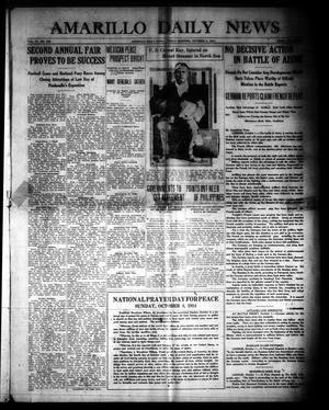Amarillo Daily News (Amarillo, Tex.), Vol. 4, No. 286, Ed. 1 Friday, October 2, 1914