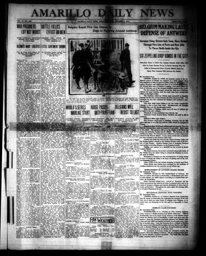 Amarillo Daily News (Amarillo, Tex.), Vol. 4, No. 292, Ed. 1 Friday, October 9, 1914