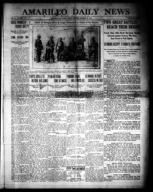 Primary view of object titled 'Amarillo Daily News (Amarillo, Tex.), Vol. 4, No. 298, Ed. 1 Friday, October 16, 1914'.