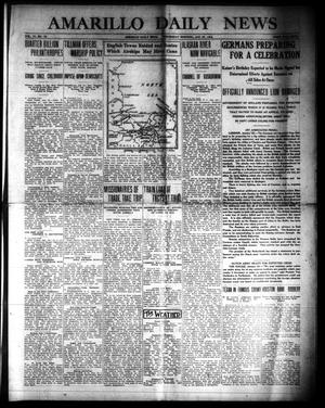 Primary view of object titled 'Amarillo Daily News (Amarillo, Tex.), Vol. 6, No. 73, Ed. 1 Wednesday, January 27, 1915'.