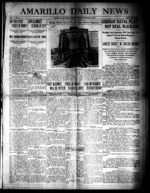 Amarillo Daily News (Amarillo, Tex.), Vol. 6, No. 84, Ed. 1 Tuesday, February 9, 1915