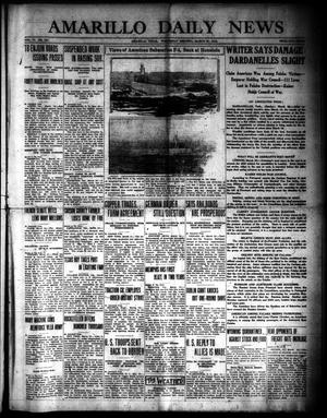 Amarillo Daily News (Amarillo, Tex.), Vol. 6, No. 127, Ed. 1 Wednesday, March 31, 1915