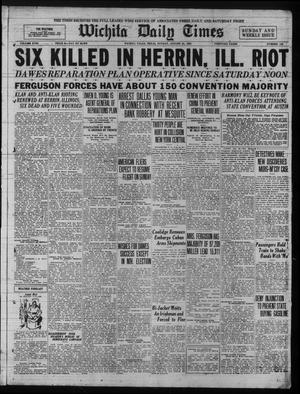 Wichita Daily Times (Wichita Falls, Tex.), Vol. 18, No. 110, Ed. 1 Sunday, August 31, 1924