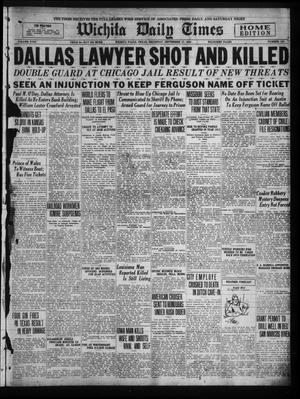 Wichita Daily Times (Wichita Falls, Tex.), Vol. 18, No. 121, Ed. 1 Thursday, September 11, 1924
