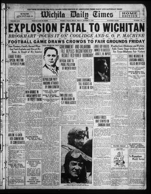 Wichita Daily Times (Wichita Falls, Tex.), Vol. 18, No. 143, Ed. 1 Friday, October 3, 1924