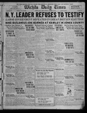 Wichita Daily Times (Wichita Falls, Tex.), Vol. 18, No. 170, Ed. 1 Thursday, October 30, 1924