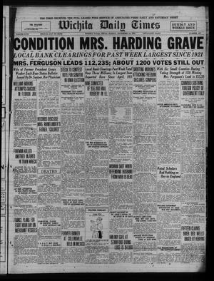 Wichita Daily Times (Wichita Falls, Tex.), Vol. 18, No. 187, Ed. 1 Sunday, November 16, 1924