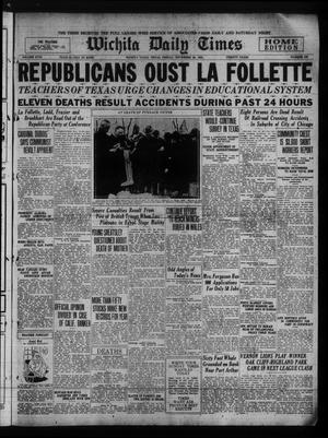 Wichita Daily Times (Wichita Falls, Tex.), Vol. 18, No. 199, Ed. 1 Friday, November 28, 1924