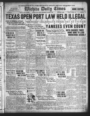 Wichita Daily Times (Wichita Falls, Tex.), Vol. 20, No. 146, Ed. 1 Wednesday, October 6, 1926