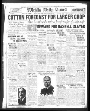 Wichita Daily Times (Wichita Falls, Tex.), Vol. 20, No. 165, Ed. 1 Monday, October 25, 1926