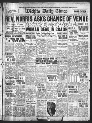 Wichita Daily Times (Wichita Falls, Tex.), Vol. 20, No. 172, Ed. 1 Monday, November 1, 1926