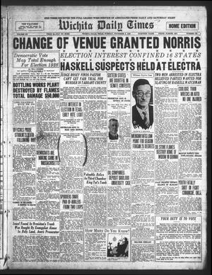 Wichita Daily Times (Wichita Falls, Tex.), Vol. 20, No. 173, Ed. 1 Tuesday, November 2, 1926