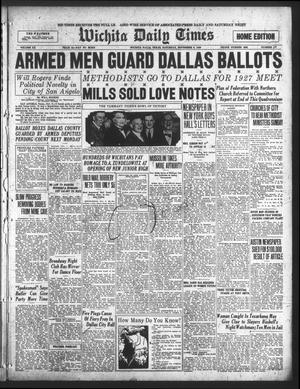 Wichita Daily Times (Wichita Falls, Tex.), Vol. 20, No. 177, Ed. 1 Saturday, November 6, 1926