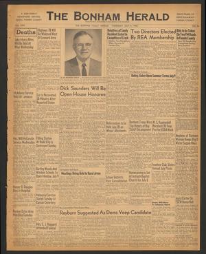 The Bonham Herald (Bonham, Tex.), Vol. 29, No. 96, Ed. 1 Thursday, July 5, 1956