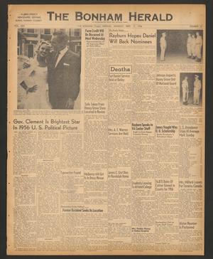 The Bonham Herald (Bonham, Tex.), Vol. 30, No. 14, Ed. 1 Monday, September 17, 1956