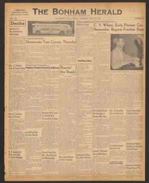 The Bonham Herald (Bonham, Tex.), Vol. 30, No. 25, Ed. 1 Thursday, October 25, 1956