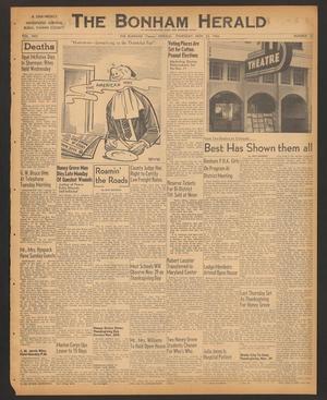 The Bonham Herald (Bonham, Tex.), Vol. 30, No. 33, Ed. 1 Thursday, November 22, 1956