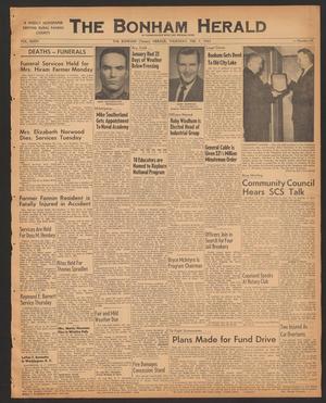 The Bonham Herald (Bonham, Tex.), Vol. 21, No. 21, Ed. 1 Thursday, February 7, 1963