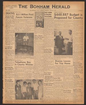 The Bonham Herald (Bonham, Tex.), Vol. 35, No. 7, Ed. 1 Thursday, August 29, 1963