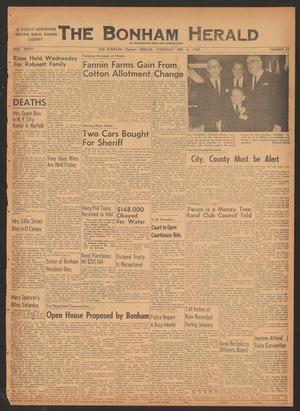 Primary view of object titled 'The Bonham Herald (Bonham, Tex.), Vol. 36, No. 24, Ed. 1 Thursday, February 4, 1965'.