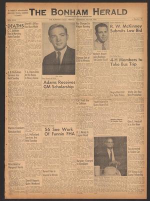 Primary view of object titled 'The Bonham Herald (Bonham, Tex.), Vol. 27, No. 45, Ed. 1 Thursday, July 28, 1966'.