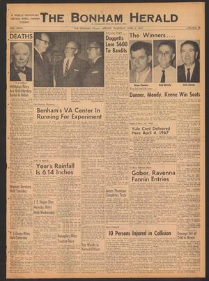 The Bonham Herald (Bonham, Tex.), Vol. 28, No. 28, Ed. 1 Thursday, April 6, 1967