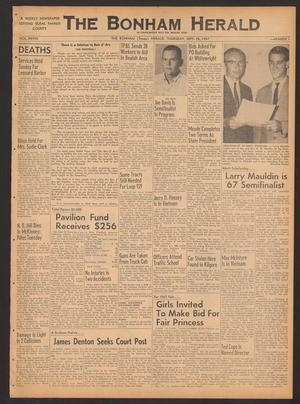 The Bonham Herald (Bonham, Tex.), Vol. 29, No. 1, Ed. 1 Thursday, September 28, 1967