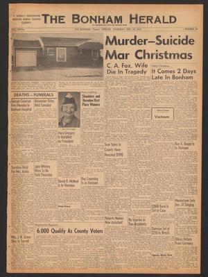 The Bonham Herald (Bonham, Tex.), Vol. 29, No. 14, Ed. 1 Thursday, December 28, 1967
