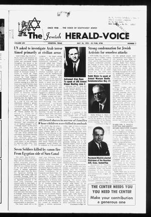 The Jewish Herald-Voice (Houston, Tex.), Vol. 65, No. 7, Ed. 1 Thursday, May 28, 1970