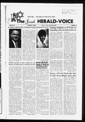 The Jewish Herald-Voice (Houston, Tex.), Vol. 65, No. 12, Ed. 1 Thursday, July 2, 1970