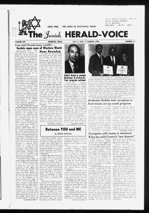 The Jewish Herald-Voice (Houston, Tex.), Vol. 65, No. 13, Ed. 1 Thursday, July 9, 1970