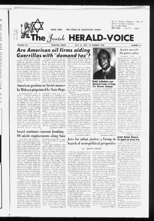 The Jewish Herald-Voice (Houston, Tex.), Vol. 65, No. 14, Ed. 1 Thursday, July 16, 1970