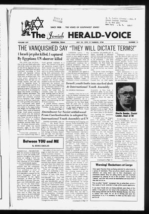 The Jewish Herald-Voice (Houston, Tex.), Vol. 65, No. 15, Ed. 1 Thursday, July 23, 1970