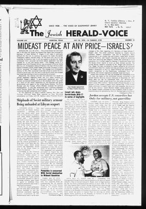 The Jewish Herald-Voice (Houston, Tex.), Vol. 65, No. 16, Ed. 1 Thursday, July 30, 1970